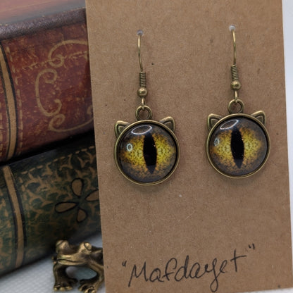 ✨Feeleyes✨| Eye-Cab Cat Earrings