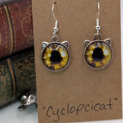 ✨Feeleyes✨| Eye-Cab Cat Earrings