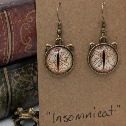 ✨Feeleyes✨| Eye-Cab Cat Earrings