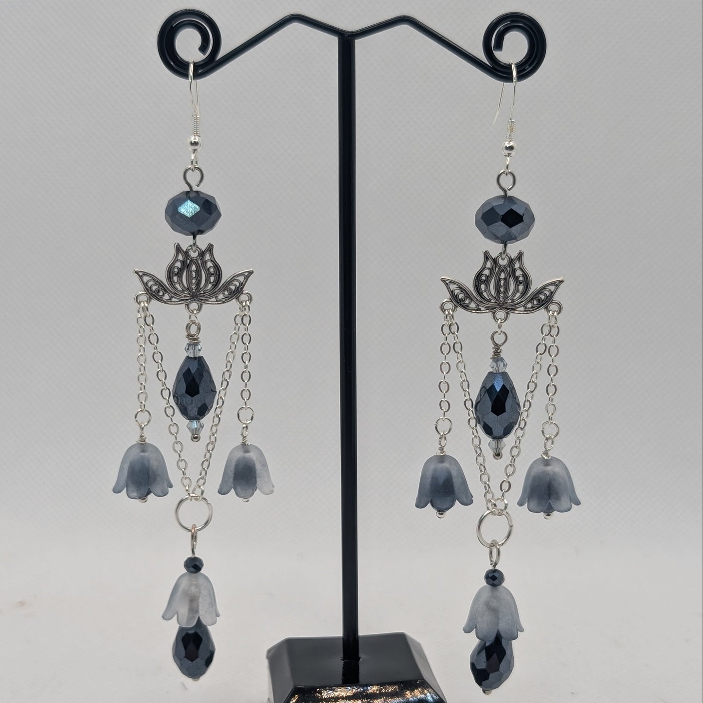 ✨Bellotusae✨ | Lotus Flower Chandelier Earrings | 7 Color Variants