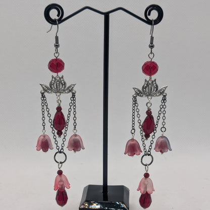 ✨Bellotusae✨ | Lotus Flower Chandelier Earrings | 7 Color Variants