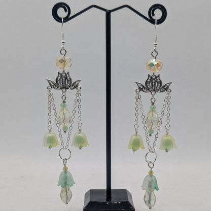 ✨Bellotusae✨ | Lotus Flower Chandelier Earrings | 7 Color Variants