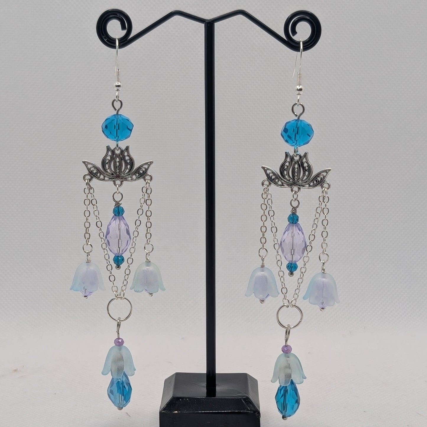 ✨Bellotusae✨ | Lotus Flower Chandelier Earrings | 7 Color Variants