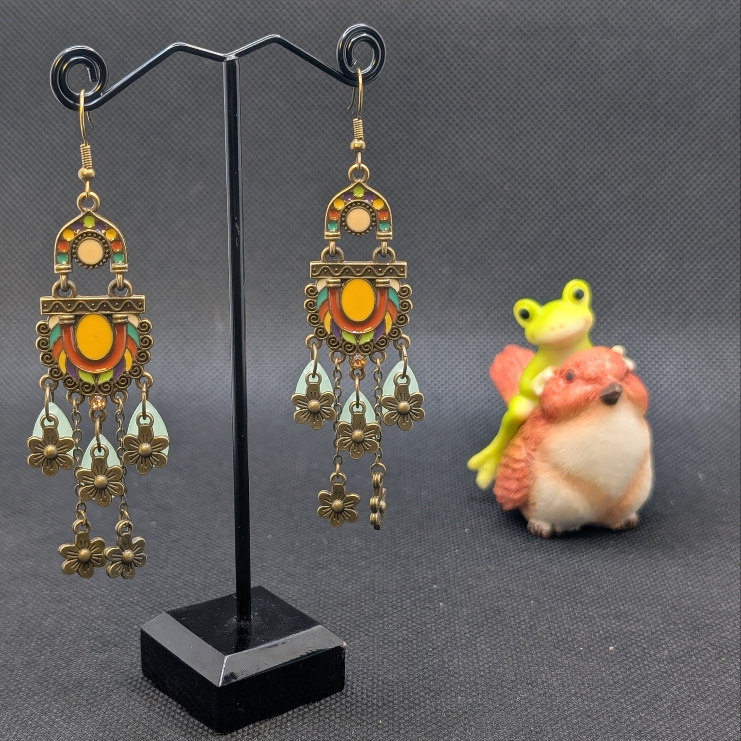 ✨The Shrinemarkers✨ | Bronze Floral Faewilde Statement Earrings