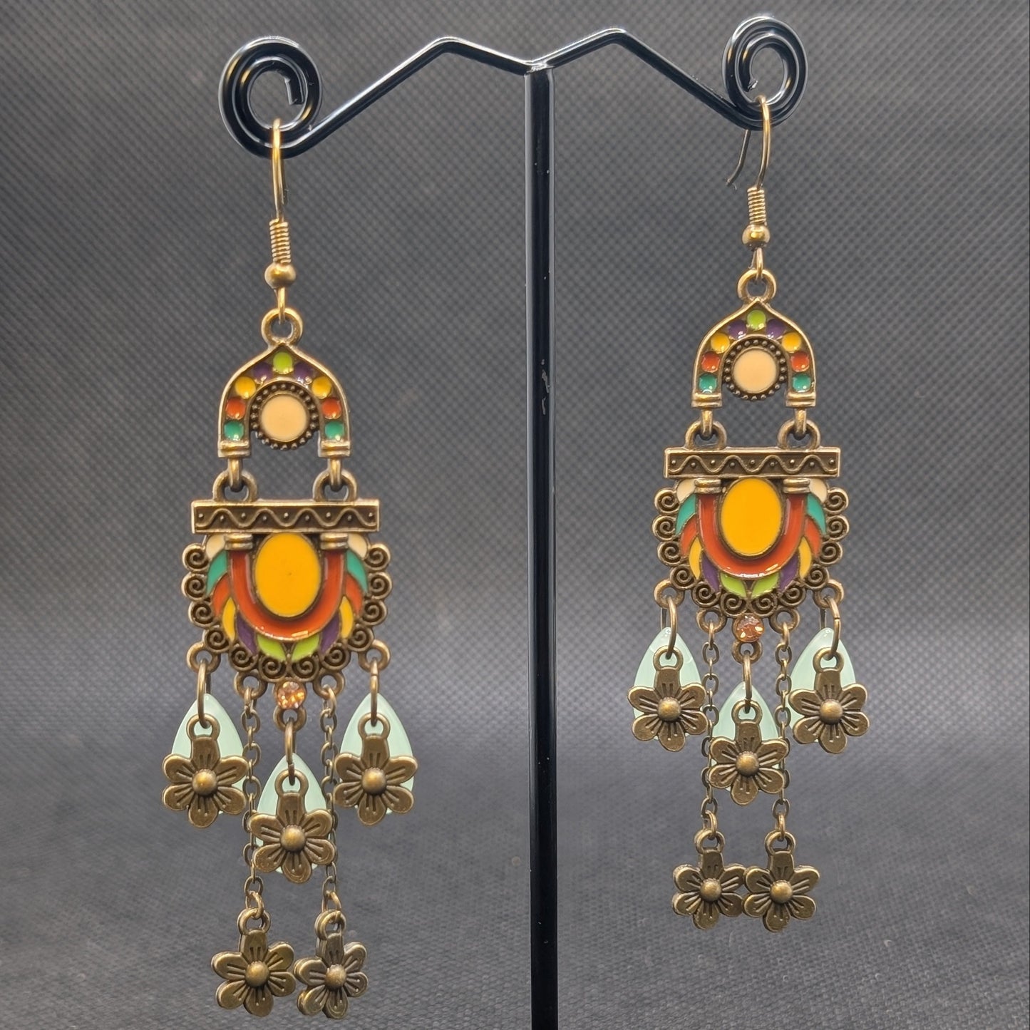 ✨The Shrinemarkers✨ | Bronze Floral Faewilde Statement Earrings