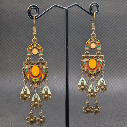 ✨The Shrinemarkers✨ | Bronze Floral Faewilde Statement Earrings