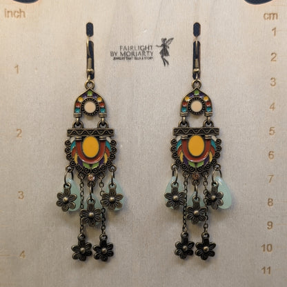 ✨The Shrinemarkers✨ | Bronze Floral Faewilde Statement Earrings