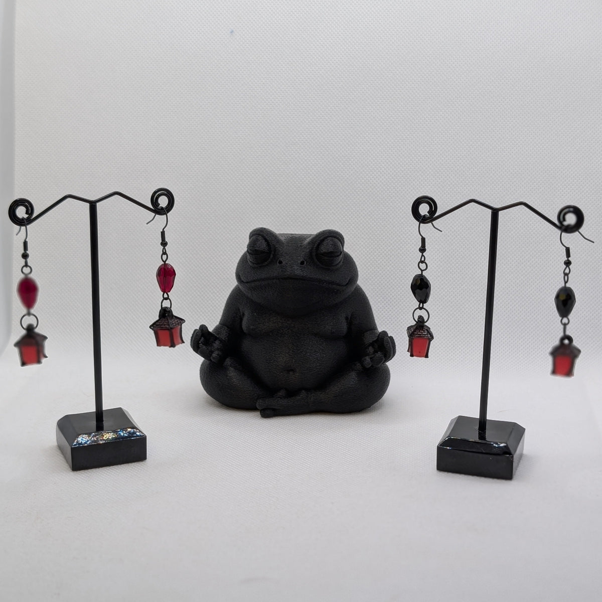 ✨Jujubrights✨ | Glow-in-the-Dark Lantern Earrings with Faceted Glass Beads