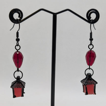 ✨Jujubrights✨ | Glow-in-the-Dark Lantern Earrings with Faceted Glass Beads