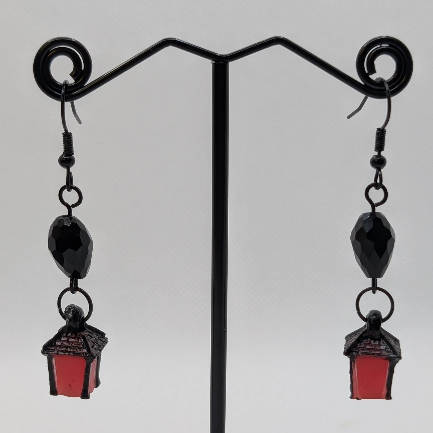 ✨Jujubrights✨ | Glow-in-the-Dark Lantern Earrings with Faceted Glass Beads