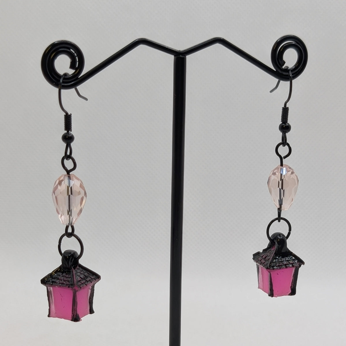 ✨Jujubrights✨ | Glow-in-the-Dark Lantern Earrings with Faceted Glass Beads
