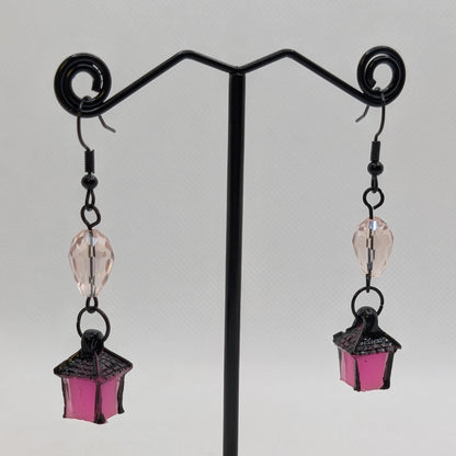 ✨Jujubrights✨ | Glow-in-the-Dark Lantern Earrings with Faceted Glass Beads