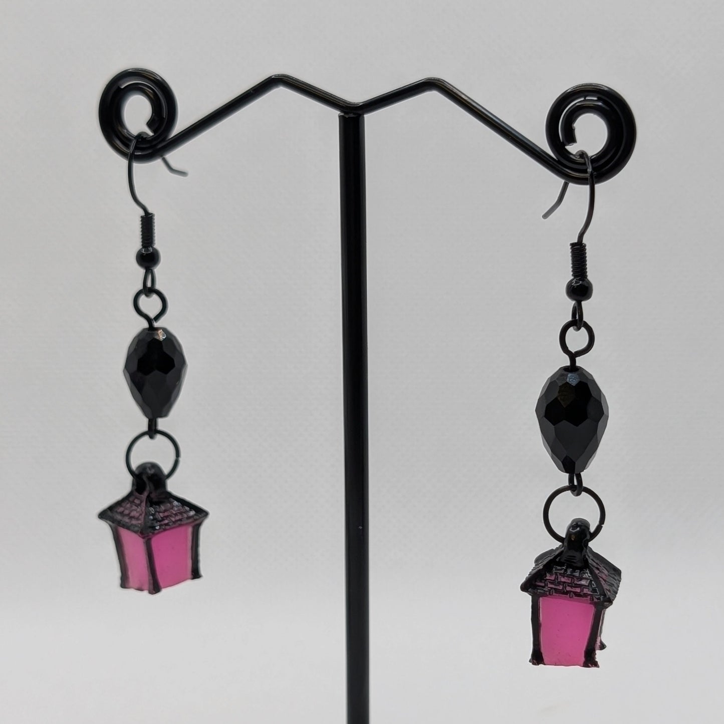 ✨Jujubrights✨ | Glow-in-the-Dark Lantern Earrings with Faceted Glass Beads