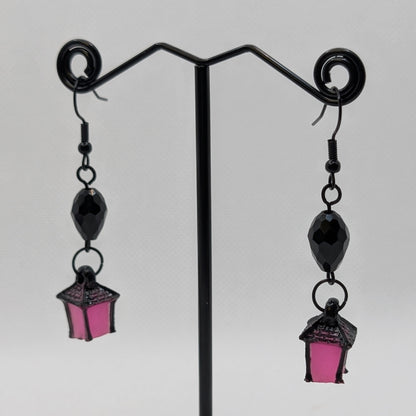 ✨Jujubrights✨ | Glow-in-the-Dark Lantern Earrings with Faceted Glass Beads