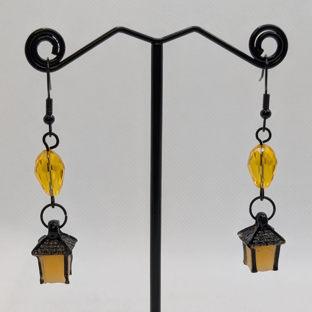 ✨Jujubrights✨ | Glow-in-the-Dark Lantern Earrings with Faceted Glass Beads