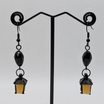 ✨Jujubrights✨ | Glow-in-the-Dark Lantern Earrings with Faceted Glass Beads