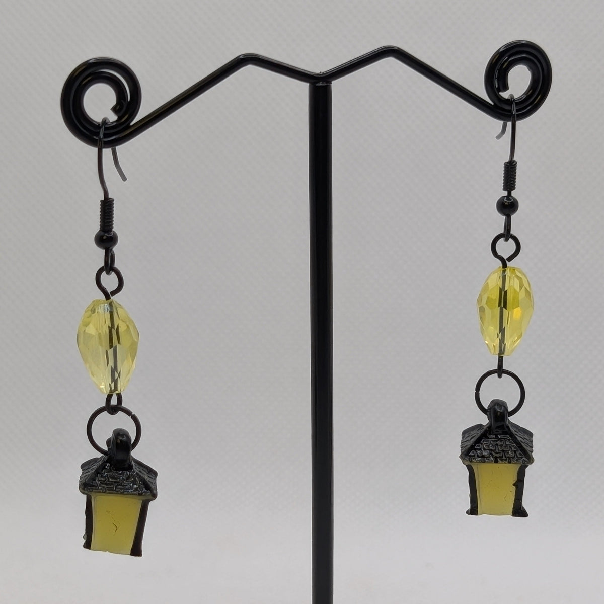 ✨Jujubrights✨ | Glow-in-the-Dark Lantern Earrings with Faceted Glass Beads