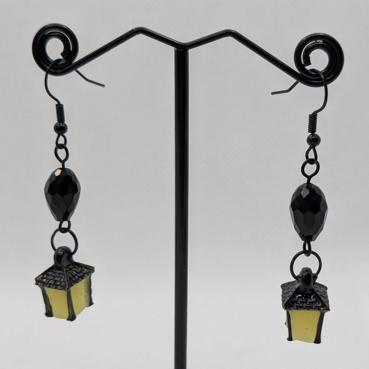 ✨Jujubrights✨ | Glow-in-the-Dark Lantern Earrings with Faceted Glass Beads