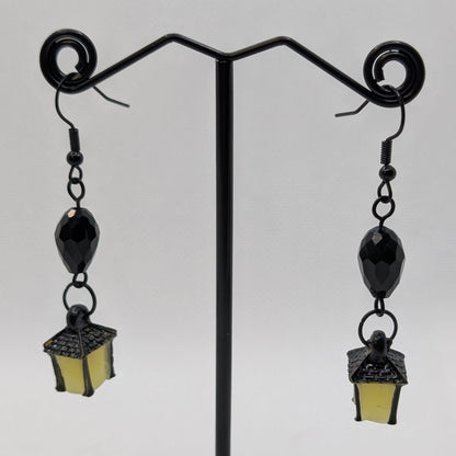 ✨Jujubrights✨ | Glow-in-the-Dark Lantern Earrings with Faceted Glass Beads