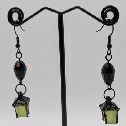 ✨Jujubrights✨ | Glow-in-the-Dark Lantern Earrings with Faceted Glass Beads