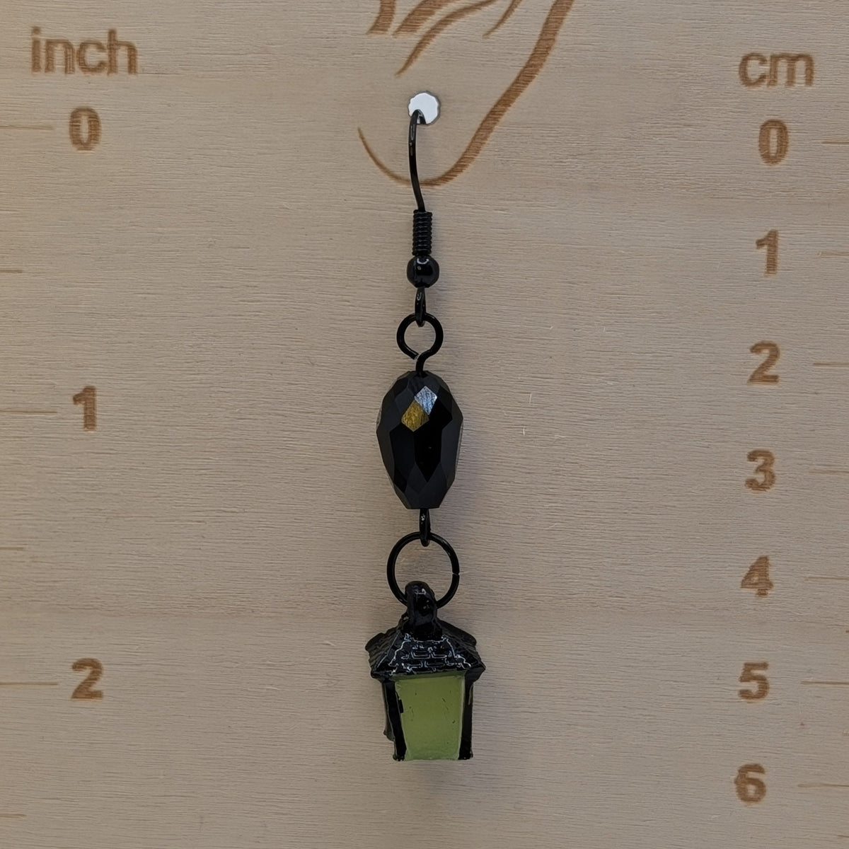 ✨Jujubrights✨ | Glow-in-the-Dark Lantern Earrings with Faceted Glass Beads