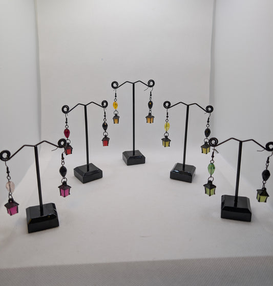 ✨Jujubrights✨ | Glow-in-the-Dark Lantern Earrings with Faceted Glass Beads
