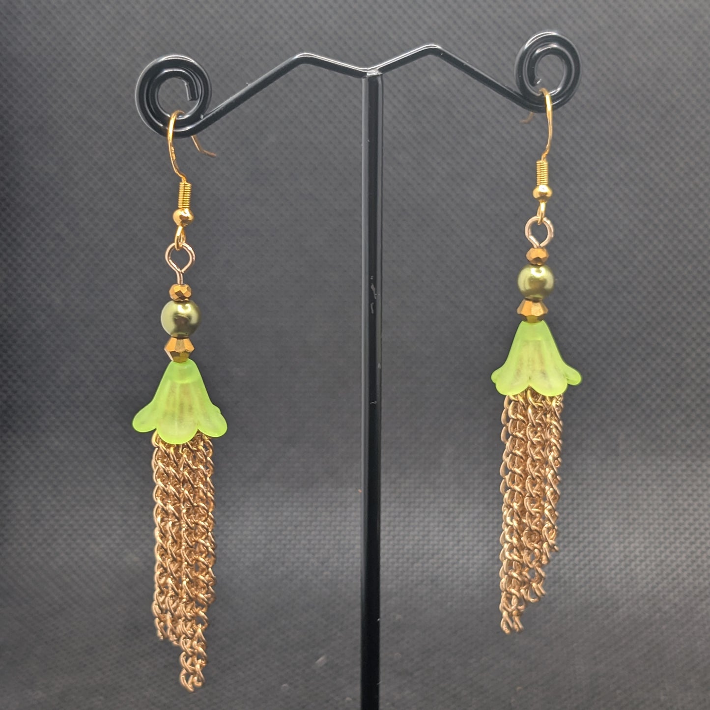✨Bloomdeluge✨ | Flower & Chain Fringe Earrings