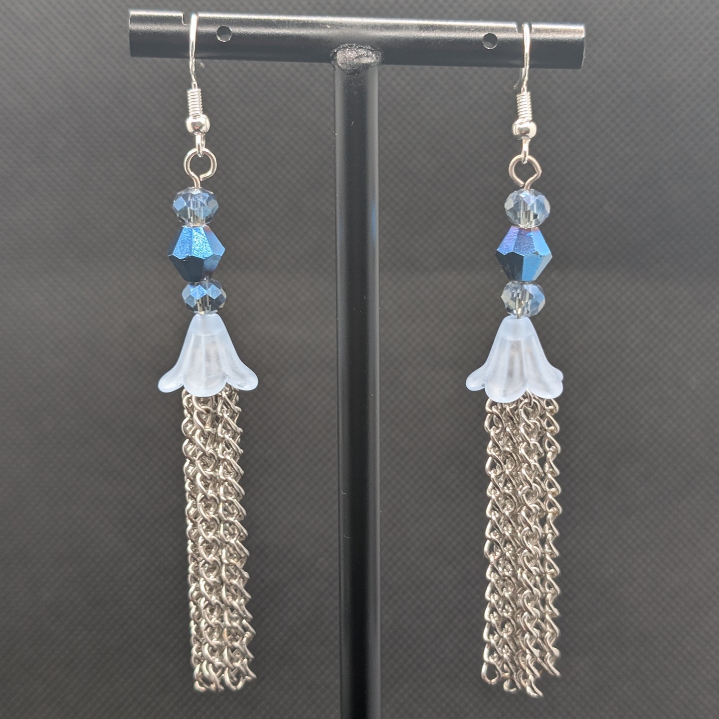 ✨Bloomdeluge✨ | Flower & Chain Fringe Earrings