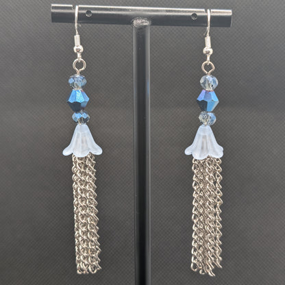 ✨Bloomdeluge✨ | Flower & Chain Fringe Earrings