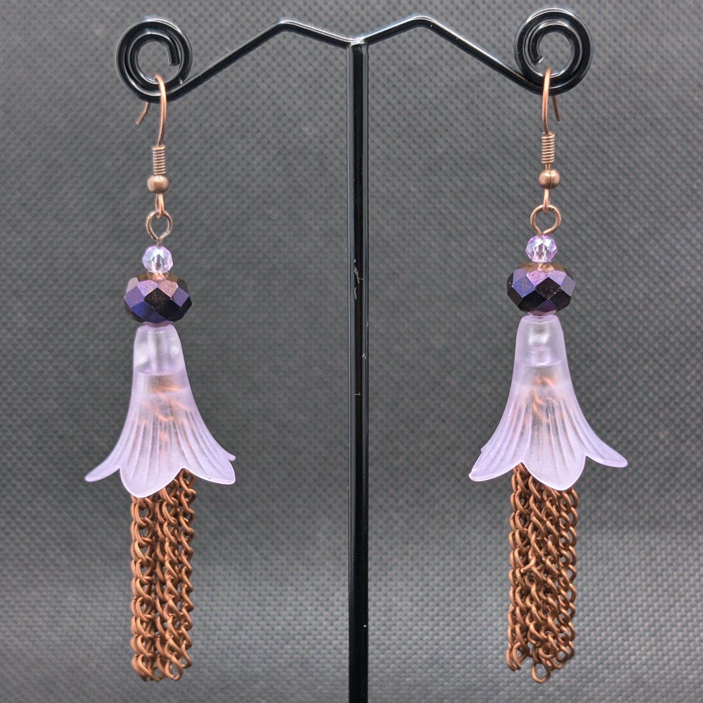 ✨Torrentblossoms✨ | Flower & Cascading Chain Fringe Earrings