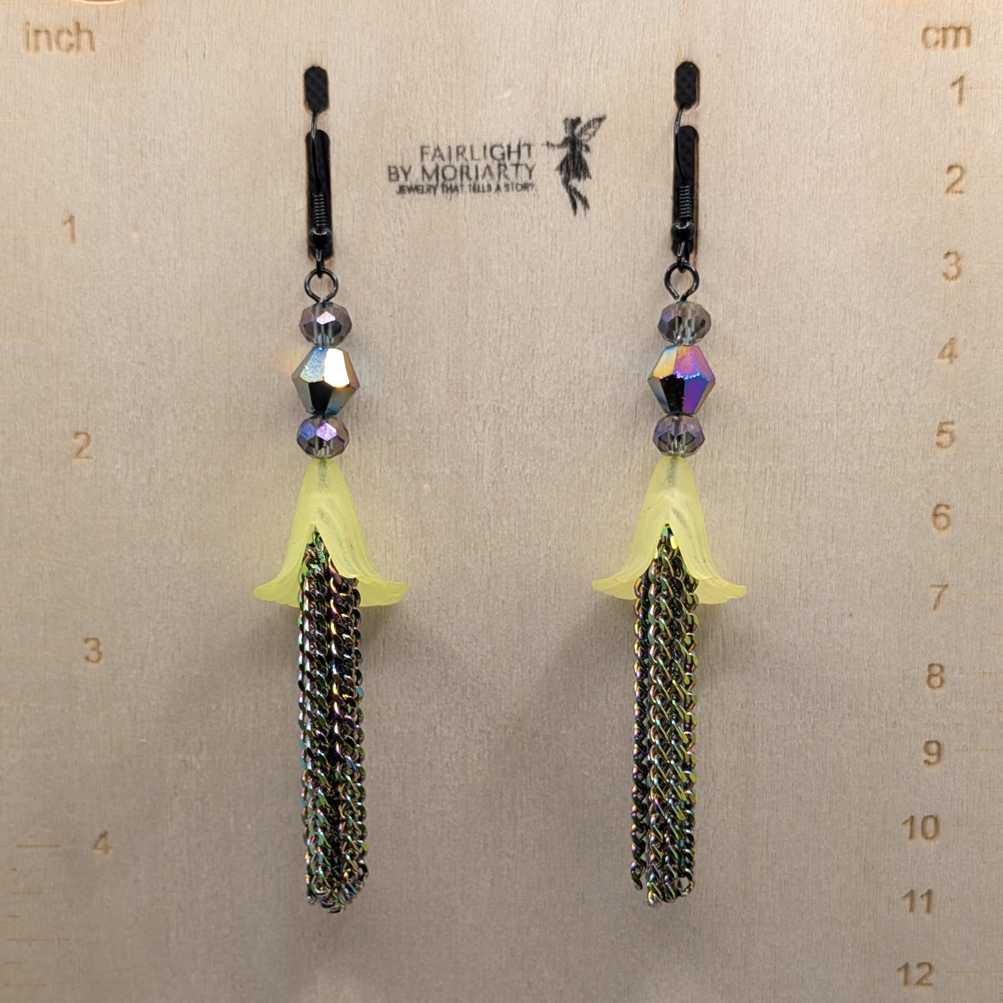 ✨Torrentblossoms✨ | Flower & Cascading Chain Fringe Earrings
