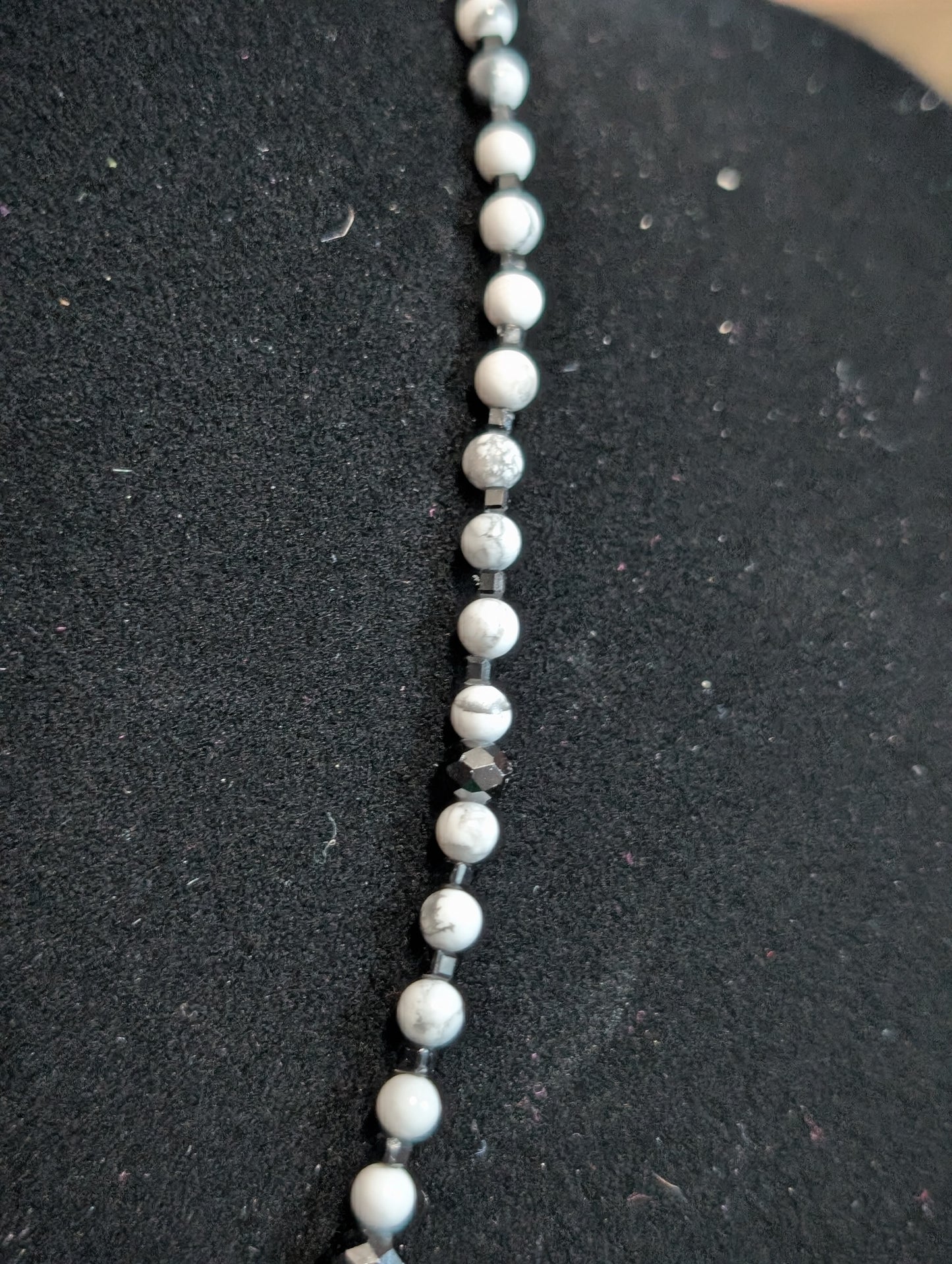 ✨Corvignette✨ | Howlite & Black Tourmaline Raven Cameo Necklace