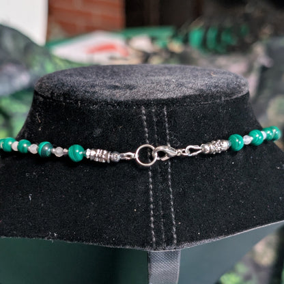 ✨Everbriar Bloom✨ | Malachite & Mystic Moonstone Rose Cameo Necklace