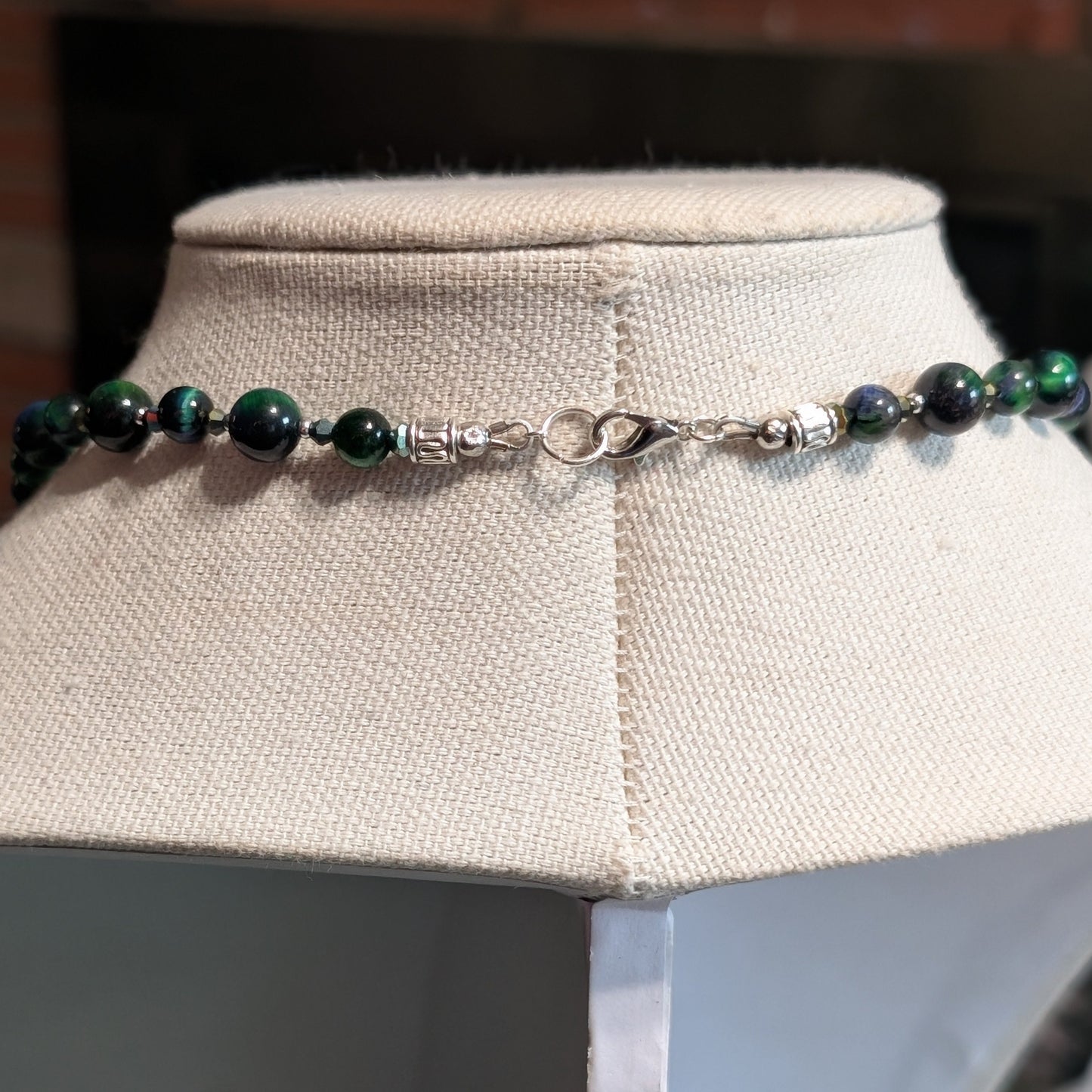✨Vipersheen✨ | Green Tiger's Eye Snake Statement Necklace