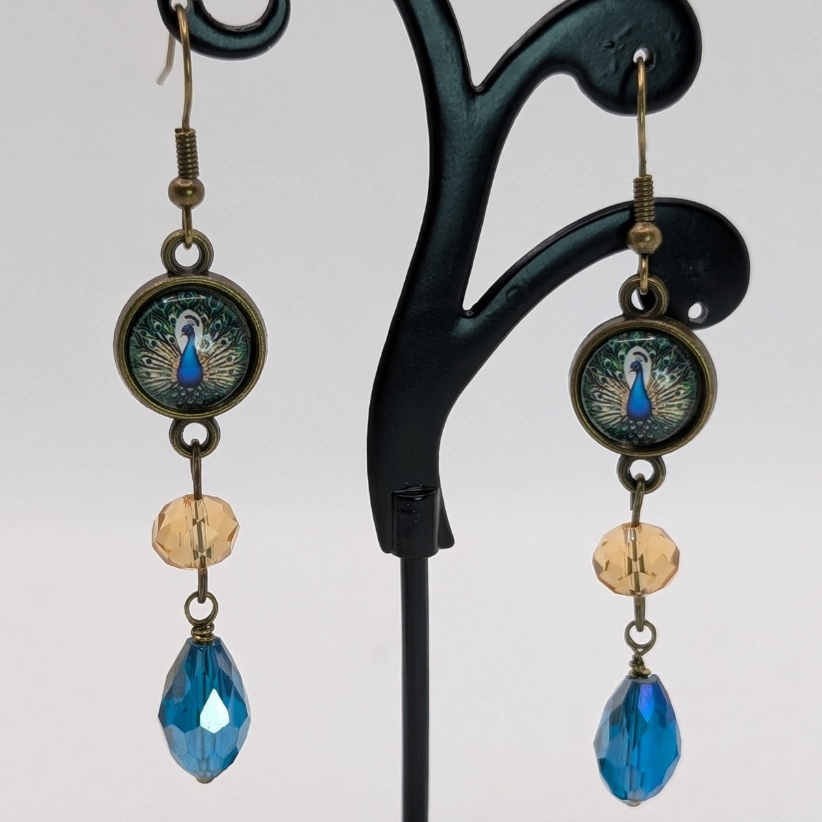 ✨Curiettes✨ | Miniature Faewilde Portrait & Glass Drop Earrings