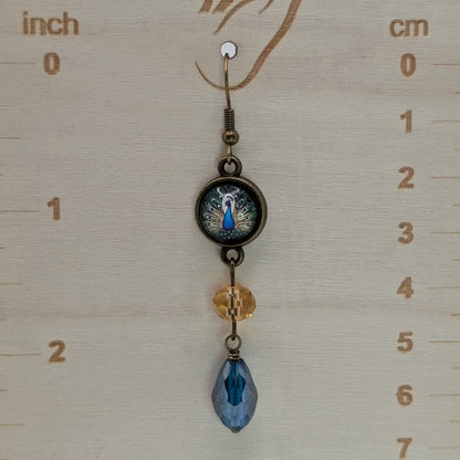 ✨Curiettes✨ | Miniature Faewilde Portrait & Glass Drop Earrings