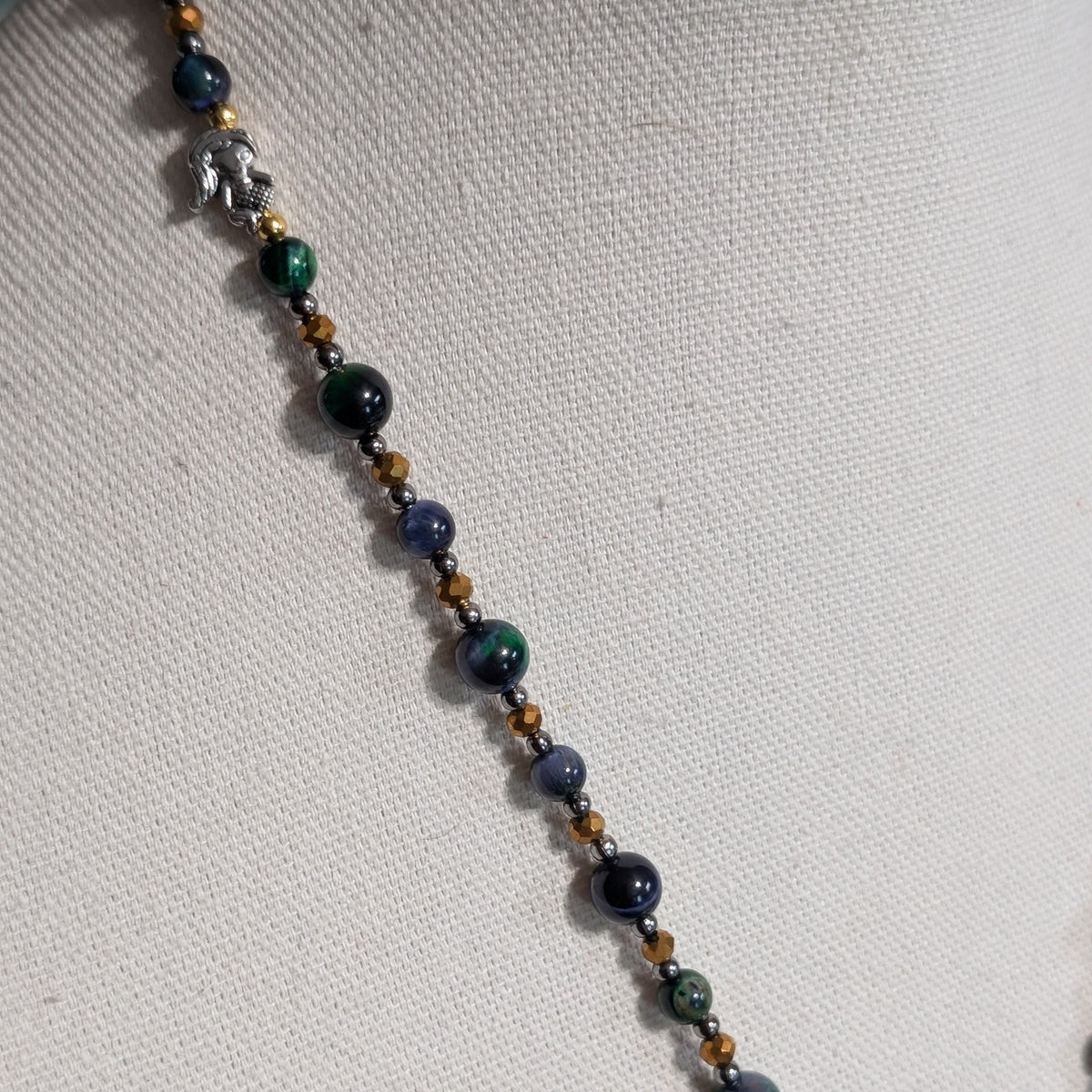✨Hoardolara✨ | Green Tiger’s Eye Mermaid Treasure Necklace