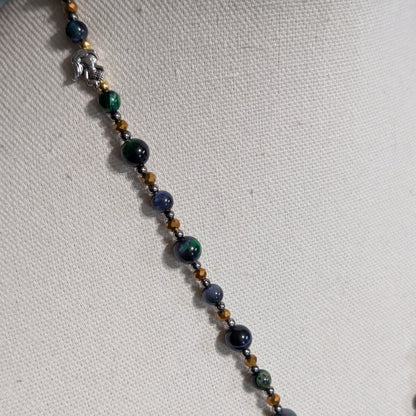 ✨Hoardolara✨ | Green Tiger’s Eye Mermaid Treasure Necklace