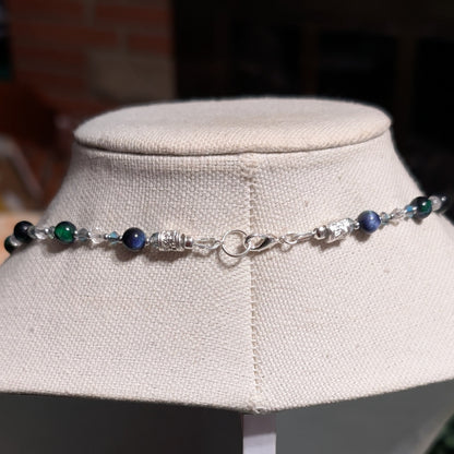 ✨Scaleguard✨ | Green Tiger’s Eye & Silver Dragon Gemstone Necklace