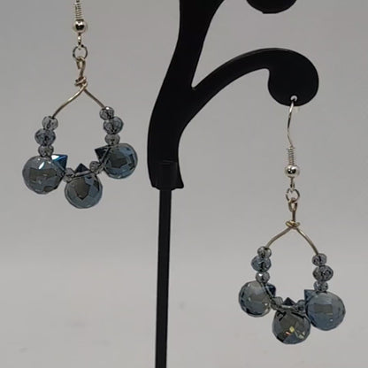 ✨Cloudbreak Sparkle✨| Rainfall Crystal Hoop Earrings